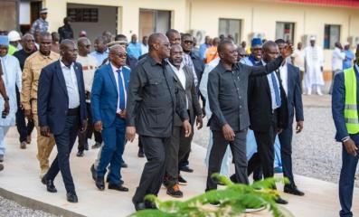 Transports - Une mission gouvernementale visite le chantier du Port sec de Ferkessédougou