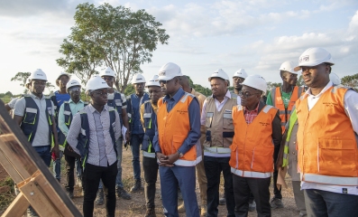 Visite du ministre des Transports sur le chantier du port sec de ferke 13/07/2024